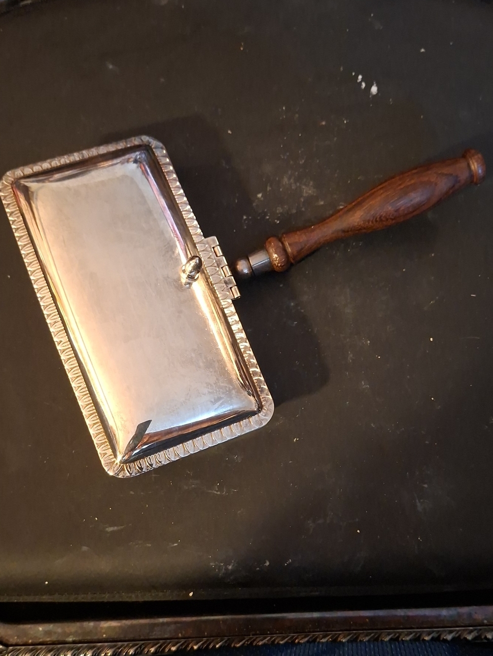Italian Il Mastre Silver Plate On Brass Crumb Sweep